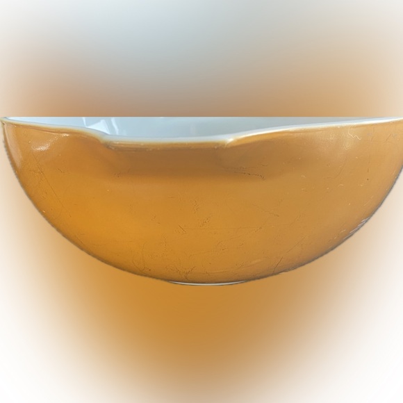 Floral Patterned Tan Bowl - Picture 2 of 9